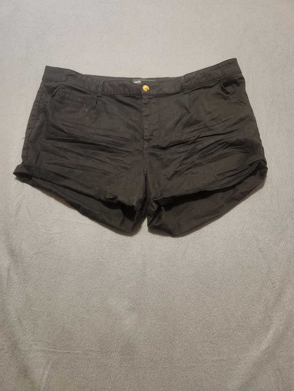 Ambiance Apparel Shorts Women Size 3XL Black Plus Size
